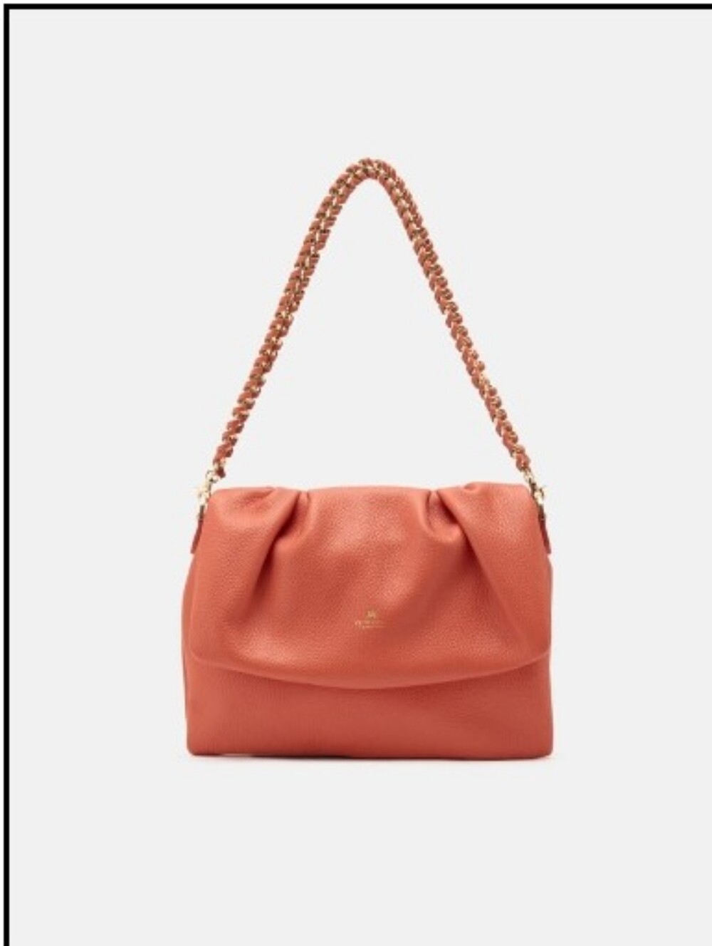 CUOIERIA FIORENΤΙΝΑ THE MESSANGER BAG IN PAPAYA COLOR MADE IN ITALY NWOT